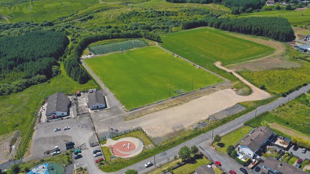 Aerial view of club grounds